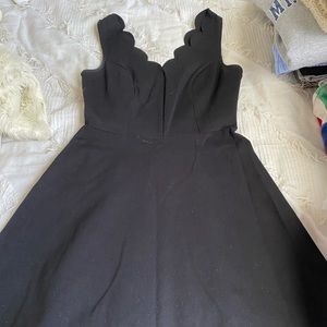 Bloomingdales black skater dress. Size medium.
